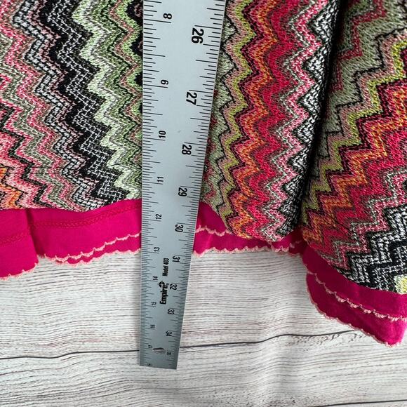 Anthropologie A+ Maeve Arely Knit Multi Color Chevron Maxi Skirt Womens 1X - Picture 11 of 11